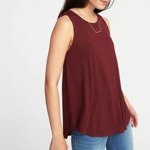 ‼️SOLD‼️ Old Navy Maroon High Neck Flowy Tank Top